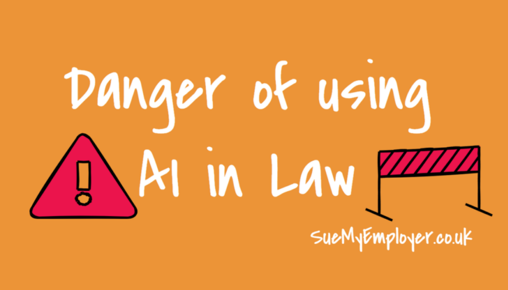 danger of using AI in law